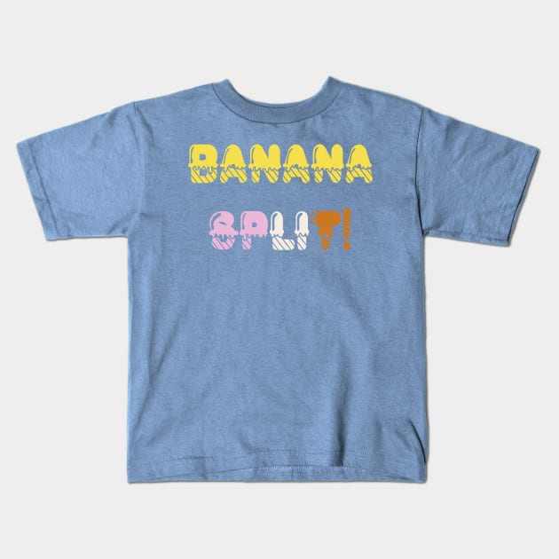 Banana Split Kids T-Shirt by yayor